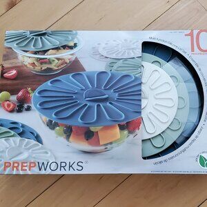 PrepWorks Multi-Function Silicone Lids, Set of 10, New